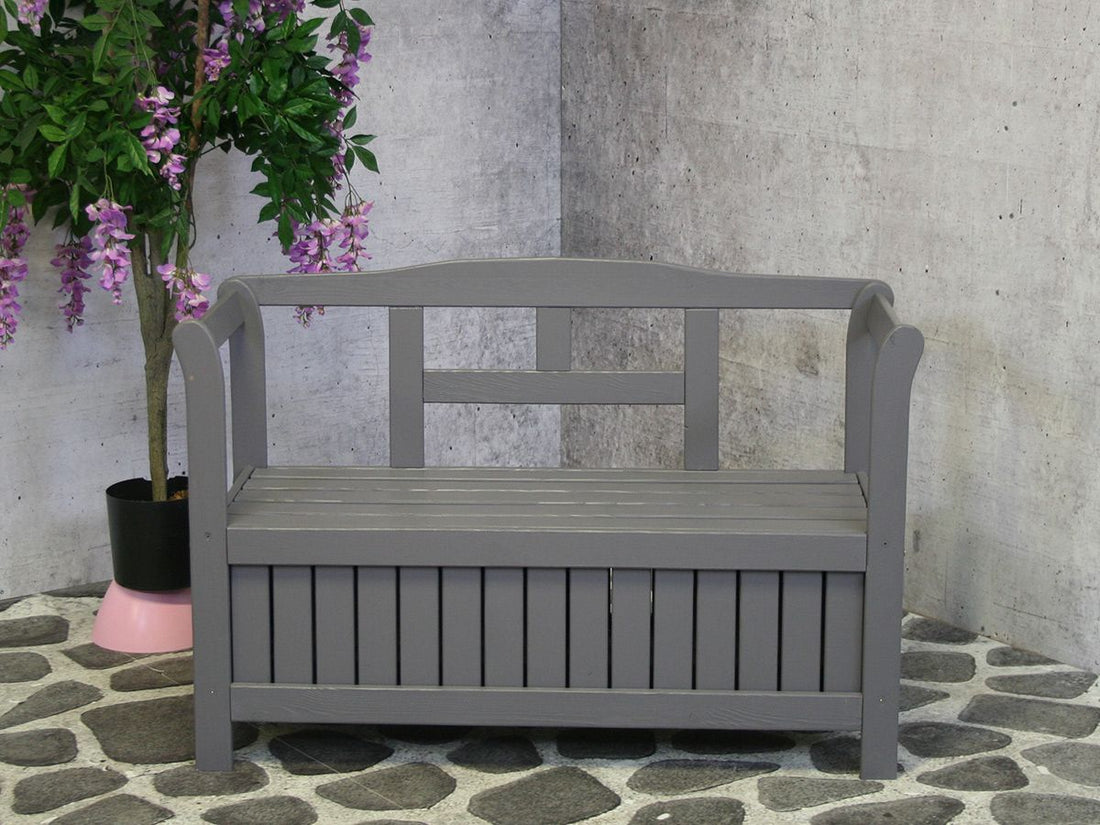 SenS-Line Pinokkio Holzbank - 113 x 40 x 75cm Greywash