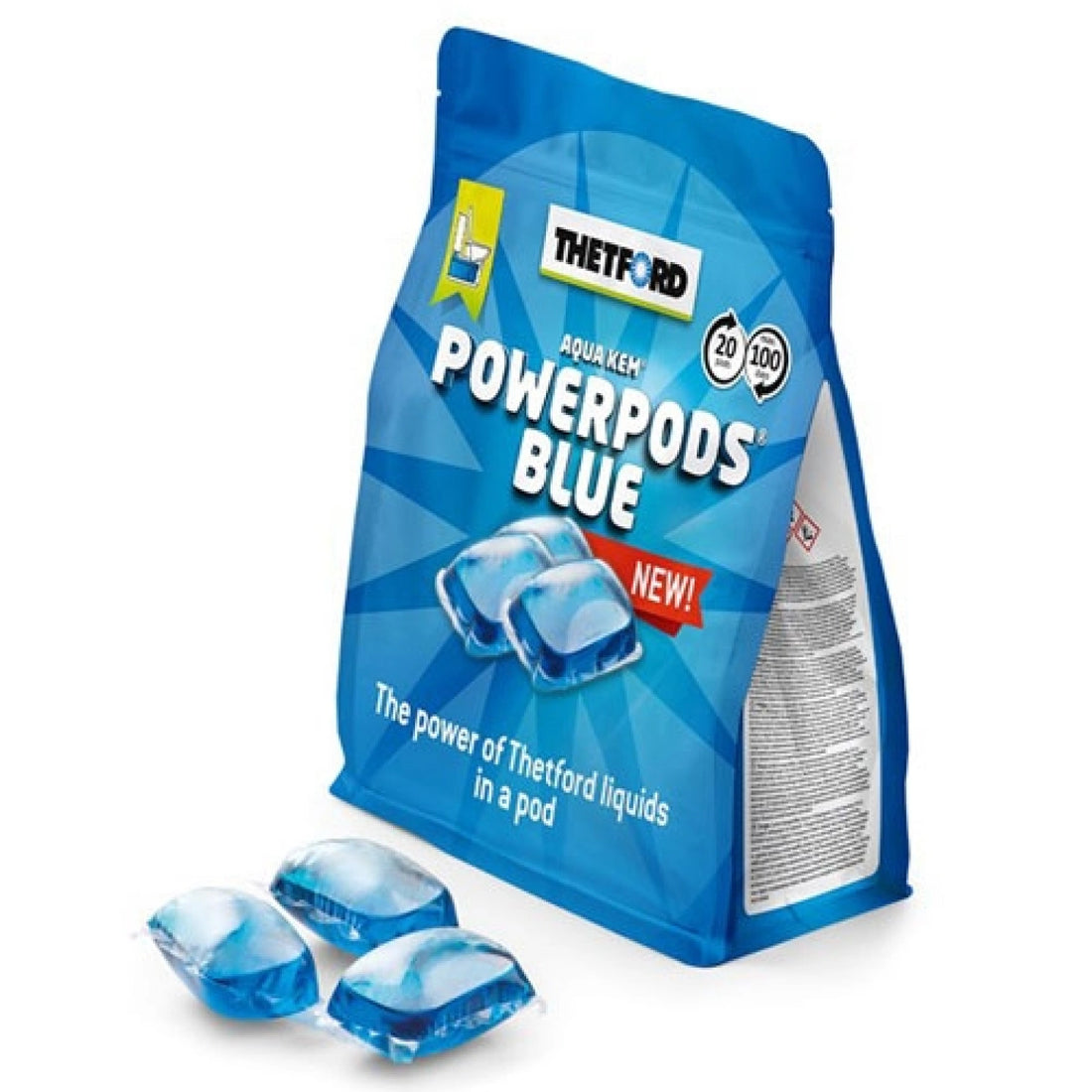 Thetford Aqua Kem PowerPods Blue – 20 Pods
