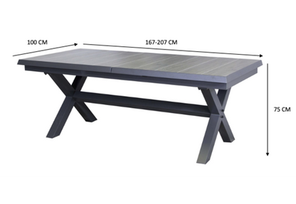 SenS-Line Gartentisch | Monaco | Keramik ausziehbar | 167 - 207 cm